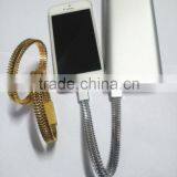 Zipper Design Wearable Wrist Bracelet USB Sync Charging Cord for IPhone5/6 and Android Smartphones thumbnail-4