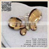 Slae Women Clothes Red Diamond Rose Gold Rose Brooch thumbnail-5