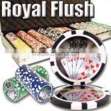 500pc Royal Flush professional Texas customized poker chip set