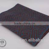 Wool and Acrylic Knitted Diamond Jacquard Scarf