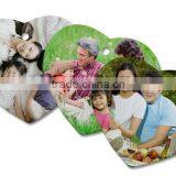 3D Sublimation White Ceramic Blank Heart Shape Ornament for Christmas Ornaments