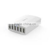 Trusda Slim New Products 6 Ports USB Wall Charger With Interchangeable Plug ac Adapter for Acer Travel Mobiles thumbnail-2