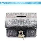 Promotion Customized Chest Saving Bank With Lock and Key