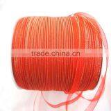 2016 Wholesale Beautiful Webbing 3mm Organza Ribbon With Golden Edges thumbnail-3