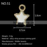 Small Drip Paint Alloy Pendant Accessorizing & Component for Jewelry-51 thumbnail-2