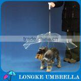 [LK009]Rain proof transparent POE pet dog umbrella