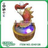 Ceramic Brown Strawberry Songbird Indoor Fountain With LED Light thumbnail-4