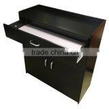 4 Shelves + 1 Drawer Black Wooden Sideboard thumbnail-2