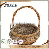 Cheapest Accept OEM Rustic Hinging Outdoor Willow Wicker Basket no Handles thumbnail-3