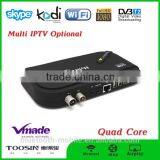 Manufacturer OEM/ODM Amlogic S805 + DVB T2 Quad Core Hybrid OTT COMBO CCCAM IKS RECEIVER