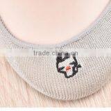 Socks Wholesale Bamboo Shallow Mouth Pure Color Embroidered Cat Socks Women Young Girls Tube Socks thumbnail-5