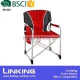 Metal Frame Director Chair With Armrest Cover