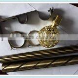 Curtain Pipe With Accessories,Curtain Pipe Bracket,Metal Curtain Twisted Pole