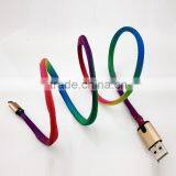 Premium Quality USB 2.0 Shoelace LED Light Charger Cable for Chargers thumbnail-4