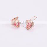 Austrian Crystal Stud Clip On Earrings Statement Jewlery thumbnail-2