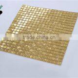 SMG13 Yellow Gold Color Similar 24K Real Gold Glass Mosaic Tiles Gold Leaf Gold Foil Glass Mosaic Pattern thumbnail-3