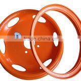 wheel rim of 16 inch, steel wheels with various colors for truck wheels