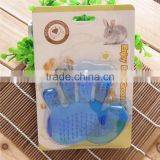 Pet Massage Brush Pet PVC Massage Glove Shampoo Scalp Head In Blistercard