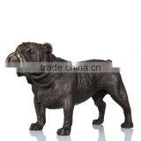 Animal Art Carving Dog Hand-made Statue Art Craft Home Decor Bronze Sculpture thumbnail-1