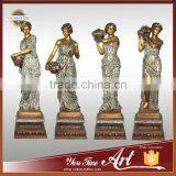 Garden Bronze Four Seasons Girl Sculpture thumbnail-1
