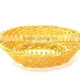 Kitchen Table Handmade Golden Metal Basket thumbnail-1