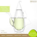 Odd-Shaped Artistic Handcrafted High Quality Double Glass Tea Pot