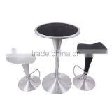 Modern Simple Lift Fashion Round High Bar Table Tempered Glass Coffee Table Home Leisure High Cocktail Table YYB090 thumbnail-4