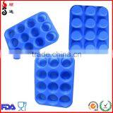 Bpa Free Baking Microwave Oven 12 Cup Silicone Muffin Pan thumbnail-6