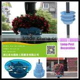 Decorative Indoor Flower Pots Tall Plastic Flower Pots for Garden Vertical and Lamp Pole Post Decoration thumbnail-2