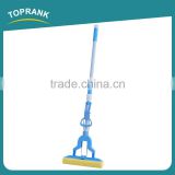 Toprank Eco Double Roller Home Easy Use Floor Cleaning Mop Magic Folding 360 Squeeze Yellow Sponge PVA Mop