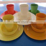 BSCI Audit Biodegradable Eco Bamboo Fiber Dinnerware Set(BC-CS1022)