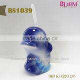 Dolphin Shape Bathroom Accessories Toilet Brush Holder thumbnail-1