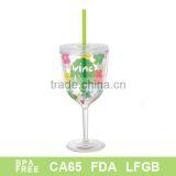 Plastic Wine Mug With Decal thumbnail-1