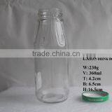 360ml Glass Juice Bottle in Stock thumbnail-1