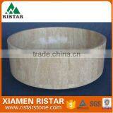 Wholesale Round Marble Stone Bathroom Basins and Stone Sinks RAT-RB097 thumbnail-1