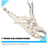 7" Round Jaws Locking Pliers Mini Durable Round Mouth Wrench Lock-grip Pliers+Adjustable Jaw Size Flexible