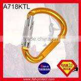 HMS Type Rock Mountaineer Climbing 22KN Aluminum Carabiner For Rescue thumbnail-1