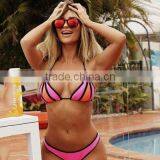 Sexy Women Bikini Set Push Up Striped Triangle Bathing Suit Beach Swimwear thumbnail-2