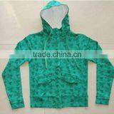 Ladies All Over Printd Fleece Hoody Jacket thumbnail-1