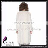 CX-G-A-49A Ladies Hand Knitted Mink Fur 2017 New Coat thumbnail-3