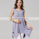 Blouse Sleeveless Nursing Clothes Thin Section Breastfeeding Clothing Modal Maternity Mother Outdoor Tops thumbnail-4