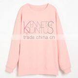 Cheaper Customized Designs Fashionable Ladies Printed Hoodies&sweatshirt CVC60/40 Fleece Crewneck Hoodies&sweatshirt thumbnail-3