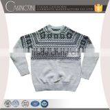 2016 Hot-selling Round Neck Grey Men's Sweater thumbnail-1