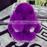 Rex Rabbit Shape Dolls Bag Charms Fashion Girls Rabbit Fur Balls /rex Rabbit Fur Keychain thumbnail-6