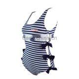 Sexy Stripe Swimwear One Piece Fashion Hot Sale Swimsuit thumbnail-3