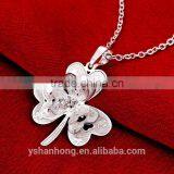 Wholesale 925 Silver Clover Necklace thumbnail-2