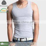 Wholesale Men Tank Tops 100% Merino Wool, Tank Top Men Gym thumbnail-1