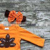 2016 Baby Girls Chiffon Tutu Romper Girls Thanksgiving Tutu Romper Infant Toddler Girls Thanksgiving Party Romper With Headband thumbnail-3