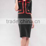 Elegant Contrast Ladies Office Suit Fashion Stylish Woman Suit 2015 thumbnail-4
