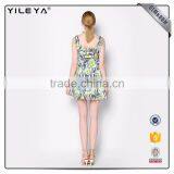 Cute Pattern Floral-Printing Advanced Apparel Dresses thumbnail-3